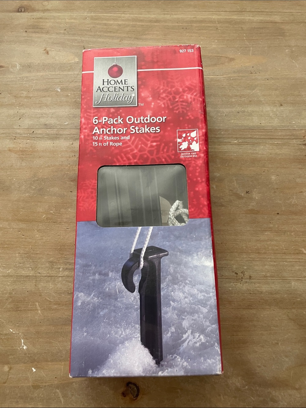Black Outdoor Anchor Stakes - only 5 in Pack Home Accents includes 15ft rope